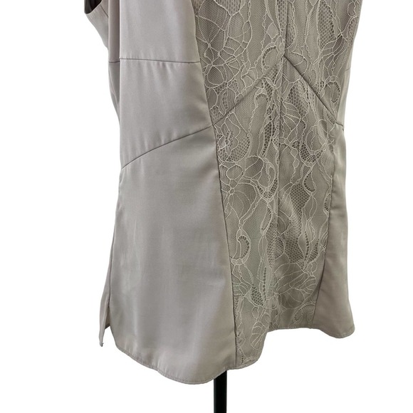 Ellen Tracy Tan Lace Spaghetti Strap Top 8 - Picture 6 of 7